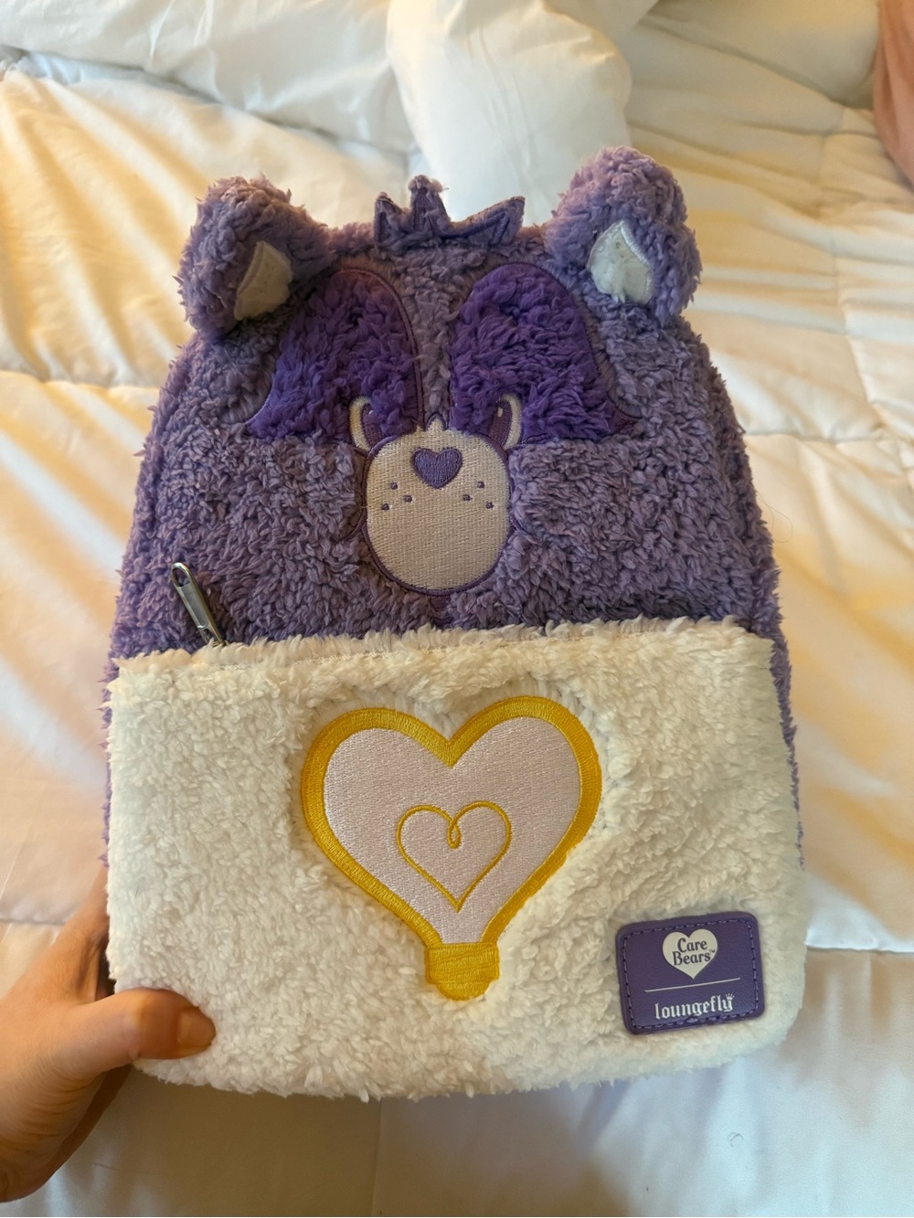 Loungefly Care Bears Bright Heart Raccoon Backpack